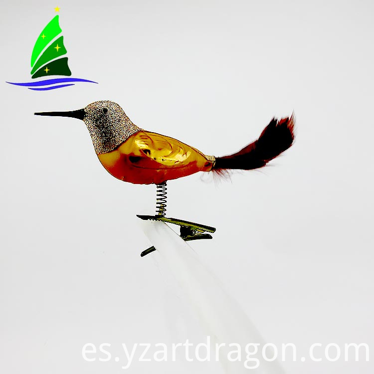 Adornos de vidrio para pájaros Glass Bird Ornaments